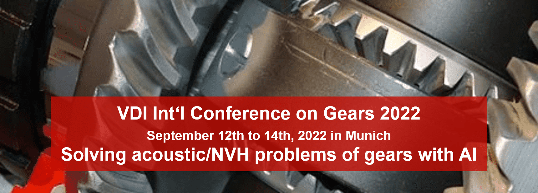 KI-Vortrag auf VDI-Konferenz „Gears 2022“ am 14.9.2022 bei München