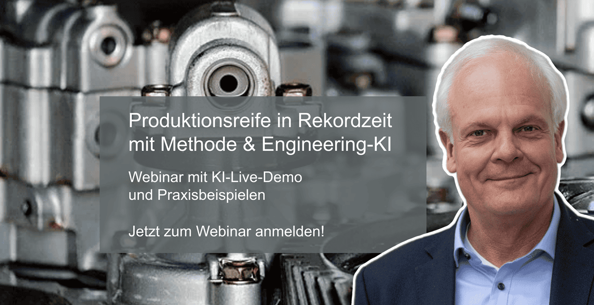 Webinar: Produktionsreife in Rekordzeit mit Methode & Engineering-KI