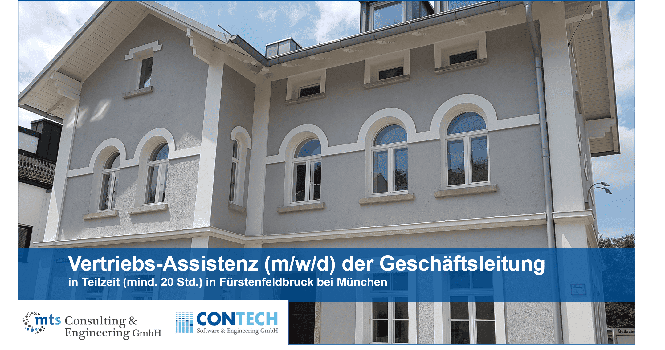 Stellenanzeige Vertriebs-Assistenz (m/w/d) der Geschäftsleitung in Teilzeit (mind. 20 Std.) in Fürstenfeldbruck