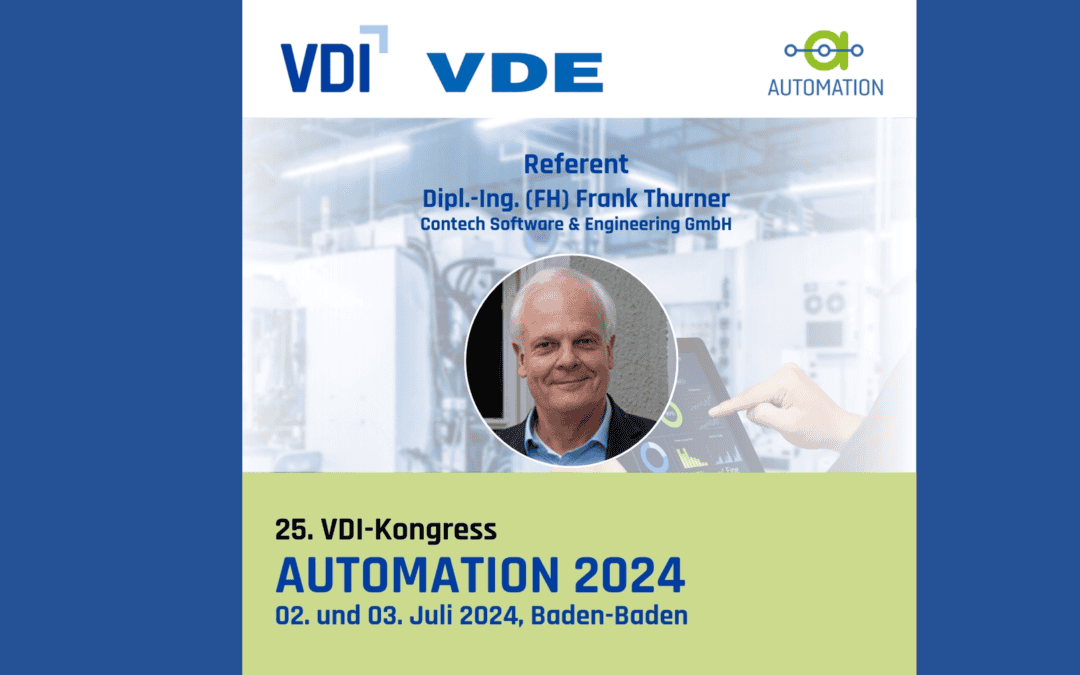 VDI-VDE-Tagung Automation mit Vortrag von Frank Thurner am 2.7.2024