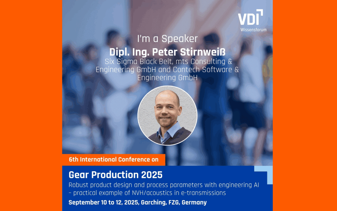 VDI Gear Production – NVH-/Akustikthemen beim E-Getriebe lösen - Vortrag von Peter Stirnweiß