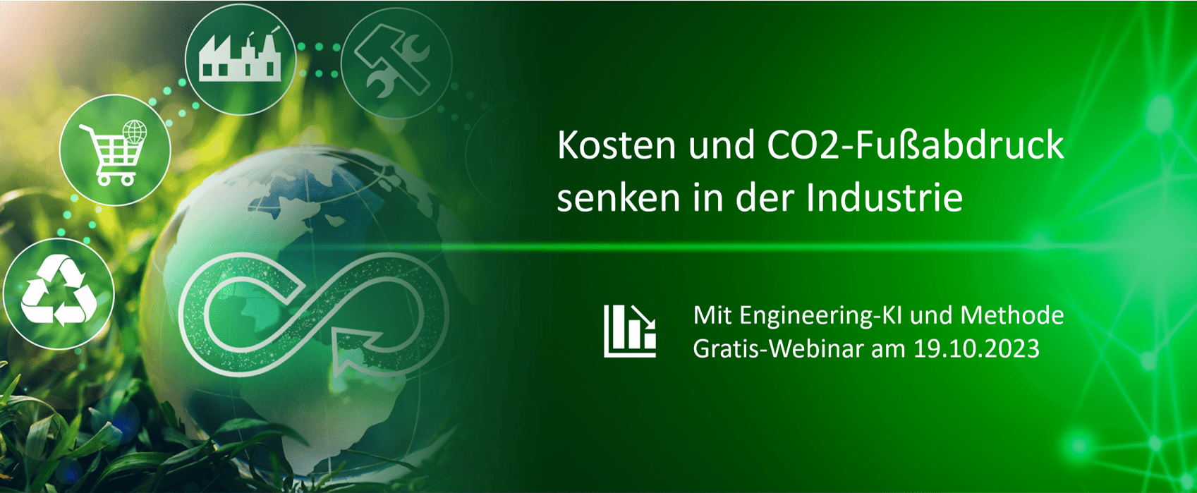 Webinar: Kosten und CO2-Fußabdruck senken in der Industrie mit Engineering-KI und Methode