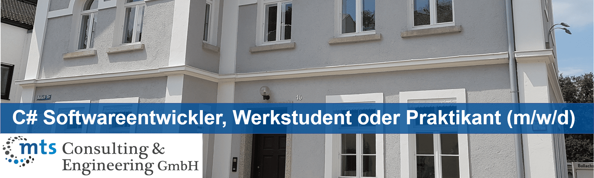 C# Softwareentwickler, Werkstudent oder Praktikant (m/w/d)