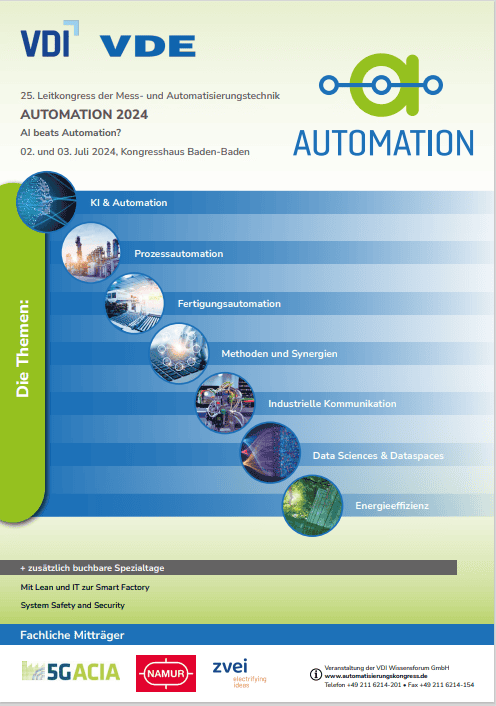 Cover Programm VDI VDE Automation 2024
