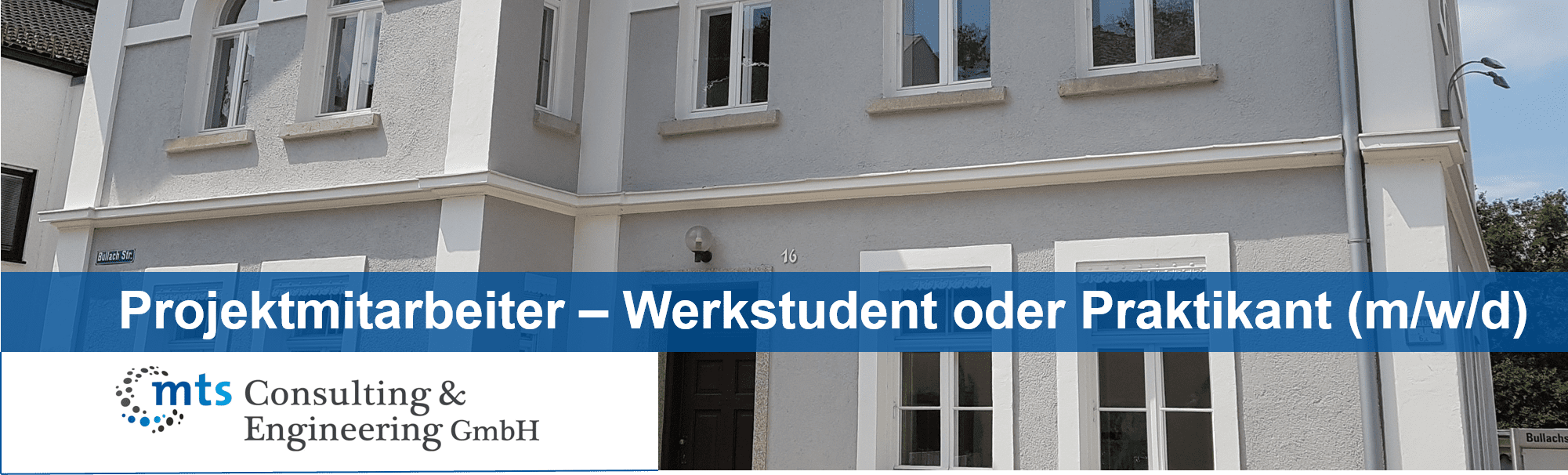 Projektmitarbeiter – Werkstudent oder Praktikant (m/w/d)